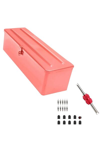 OEM Cutie depozitare tractor scule,masini agricole, L42x13x12 cm,rosu + Set V...
