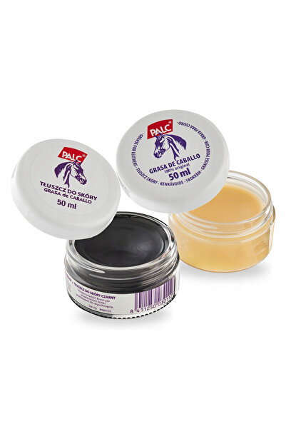 Palc Set de grasimi pentru incaltaminte, varf, 2 in 1, 50ml negru, 50ml incol...