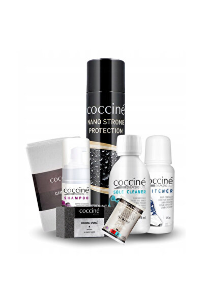 Coccine Set curatare incaltaminte, Coccine, set albitor + sampon + talpi + bu...