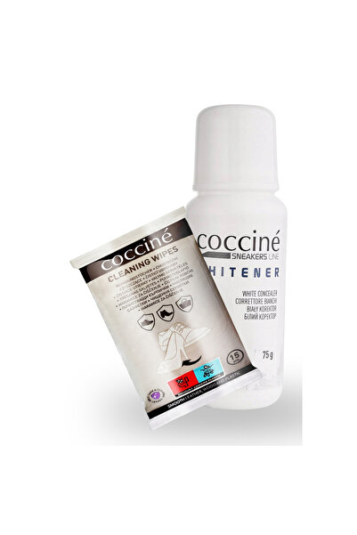 Coccine Kit de curatare, Coccine, Albitor pentru incaltaminte, 75 g, 15 serve...