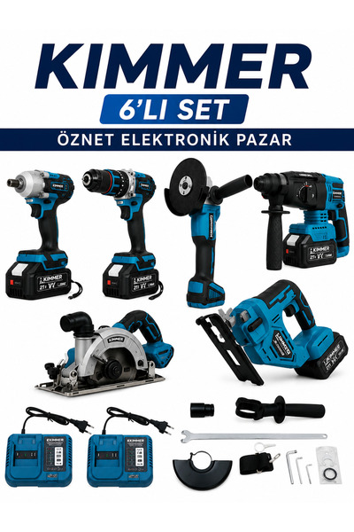 KİMMEER KİMMER PLUS 6LI SET 6 LI AKÜLÜ FUL SET