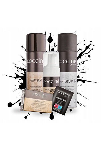 Coccine Kit 4 in 1 pentru impregnare si curatare incaltaminte, Coccine, Nubuc...