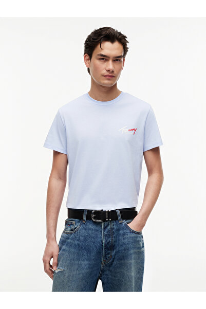 Tommy Jeans تي شيرت رجالي أزرق