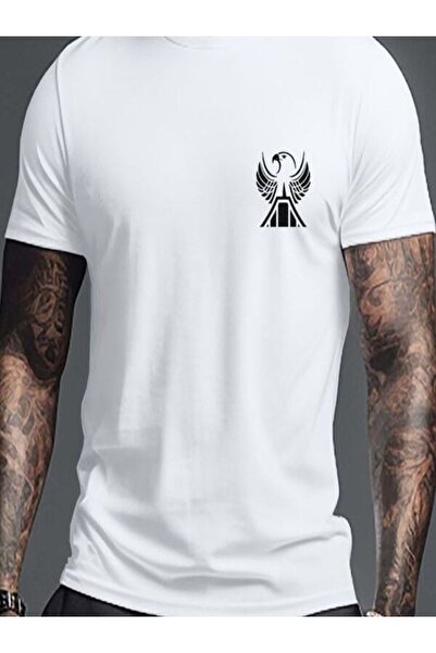 COZYWEAR Men's White Printed T-Shirt