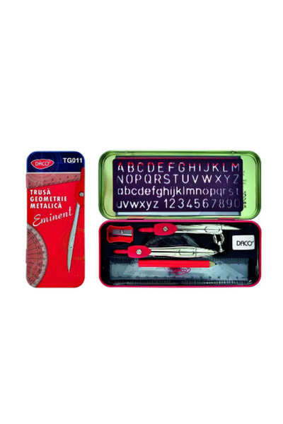 daço Set de geometrie metalic Daco 10 piese TG011