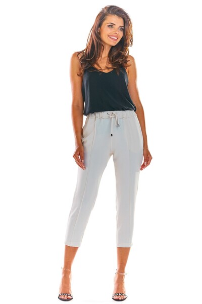 Awama Pantaloni eleganti de dama, Awama, Gwendogeus, bej, S