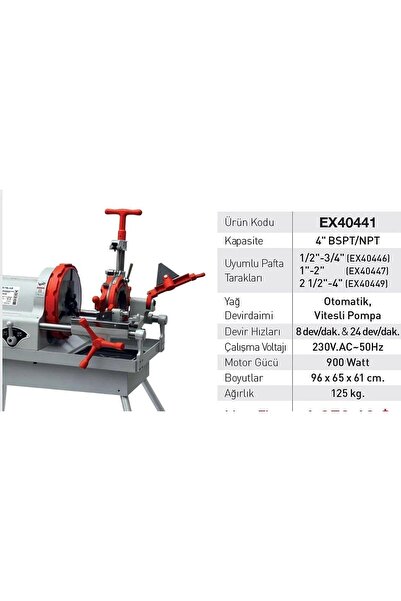Euromax 4'' Elektrikli Pafta Makinası-900 W
