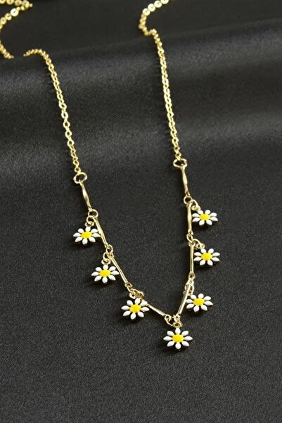 Generic Brand Papatya Mineli Necklace - Yellow