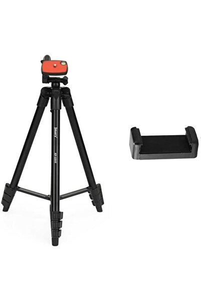 Generic KP-2205 Aluminum Alloy Tripod Stand for DSLR, Mirrorless Cameras, and Smartphones, 360° Rotation, 134 cm Max Height, 2.4 kg Capacity