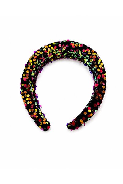 MD Moda Accessories Sequin Embroidered Padded Crown