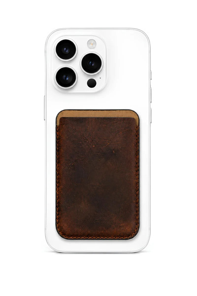 PiyasaSepeti Portofel din piele naturală iPhone 16 Pro Heritage Magsafe Vinta...