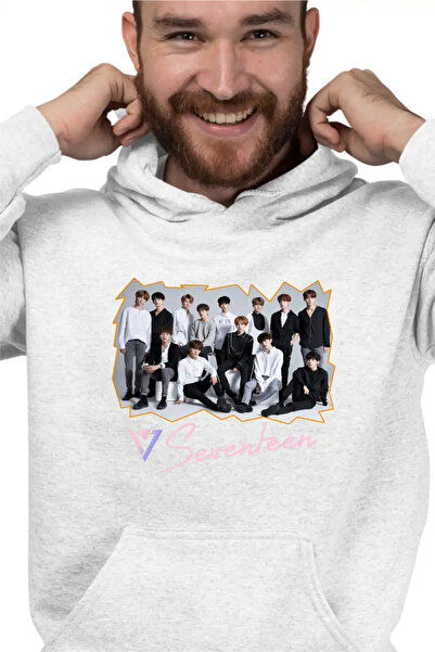 OEM Ανδρικό Φούτερ με κουκούλα Seventeen All Gang Merch