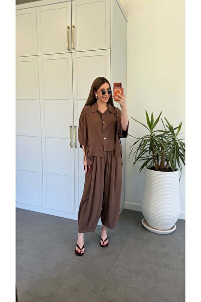 elif teke Salaş Model Tensl Takım Kahverengi