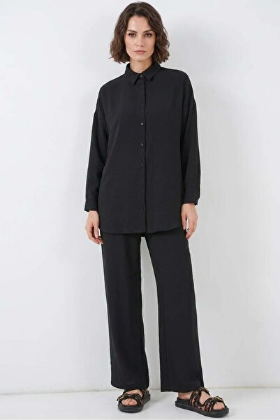 ALFA AKSESUAR 03 Women's Buttoned Black Suit