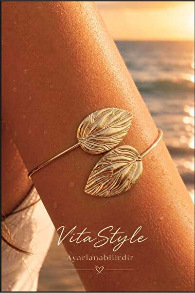 Vitastyle Gold Color Hera Leaf Pattern Pazu/Shoulder Bracelet Arm Accessory