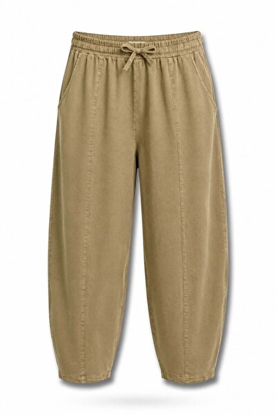 5in1Canpolat Khaki Tensel Trousers 0863