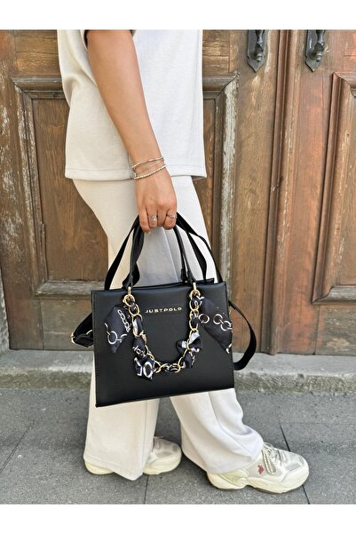 Just Polo Women's New Season Stylish Design Hand and Shoulder Bag with Shawl ...