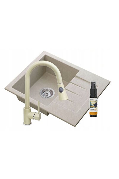 Granitan Set chiuvera bucatarie, GRANITAN, Granit, 574 x 464mm, Negru