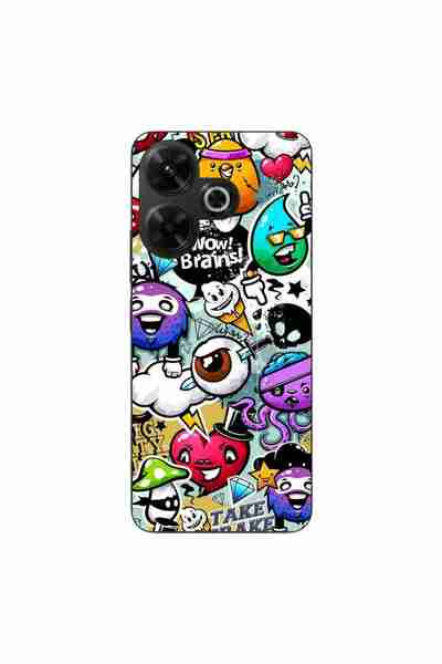 OEM Θήκη συμβατή με Xiaomi Redmi 13 4G Σιλικόνης Gel TPU με σχέδιο Pop Art Gr...