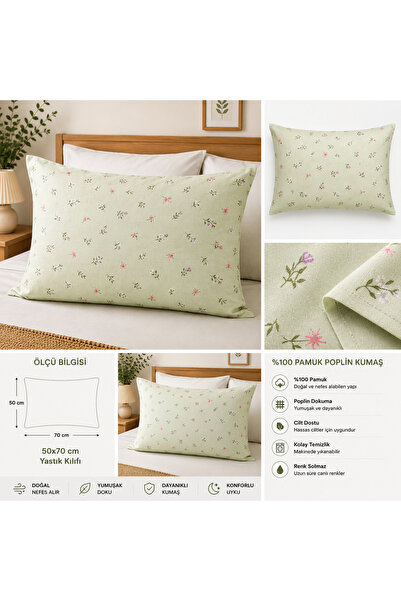 DOĞA EV TEKSTİLİ Doğanın Tüm Renkleri 2-Pack Pillowcases 50X70 - 100% Cotton ...