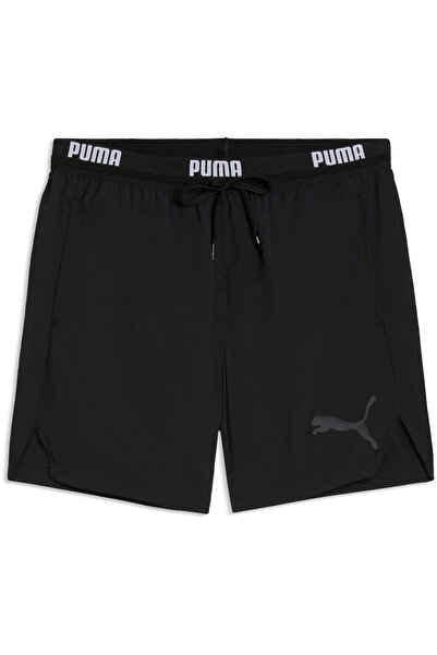 Puma Shorts Swim Men Crinkle Mid Shorts 1p, Black, Men