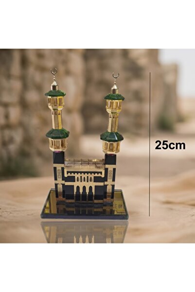NASAQ Glass Craft Model of the Grand Mosque in Mecca for Office and Home Tabl...