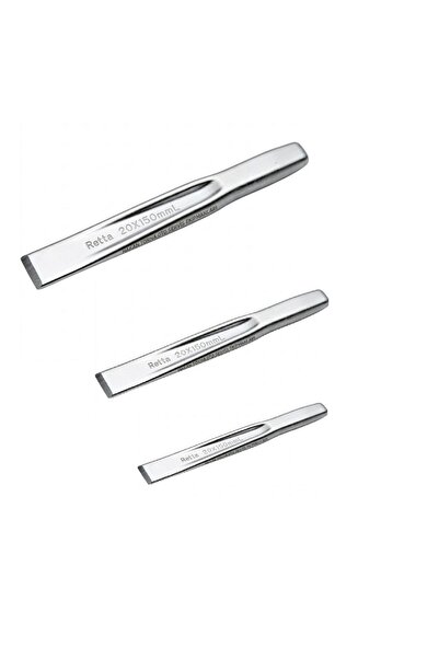 Retta Chrome Flat Slotted Chisel 150-200-250mm