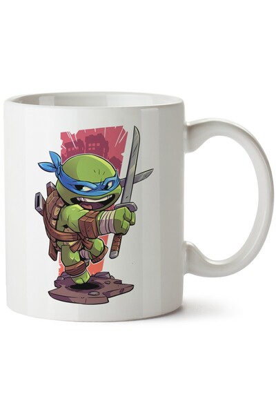 ET ERTAPASSAGE original creative designs Ninja Turtles Leonardo Printed Porce...