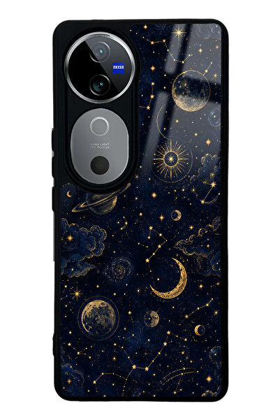 Spoyi Vivo V40 Celestial Night Tasarımlı Glossy Telefon Kılıfı