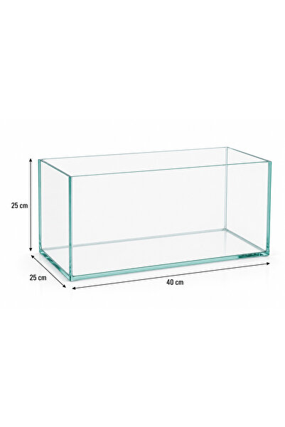 HarikaPetShop Ultra Clear Cam Nano 6mm Akvaryum 40x25x25 - 25 Litre