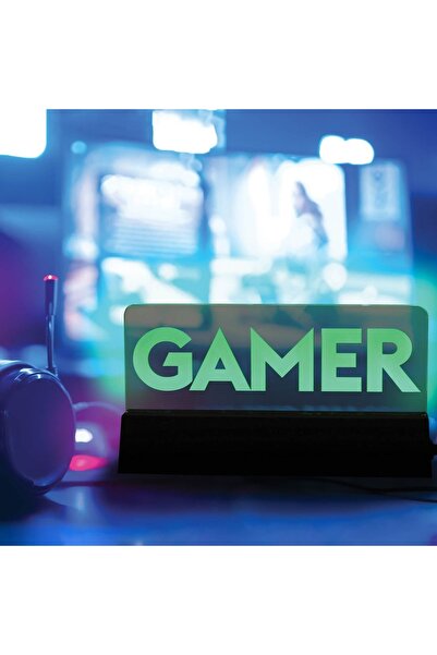 Z Store Lampă pentru gameri cu lumină verde