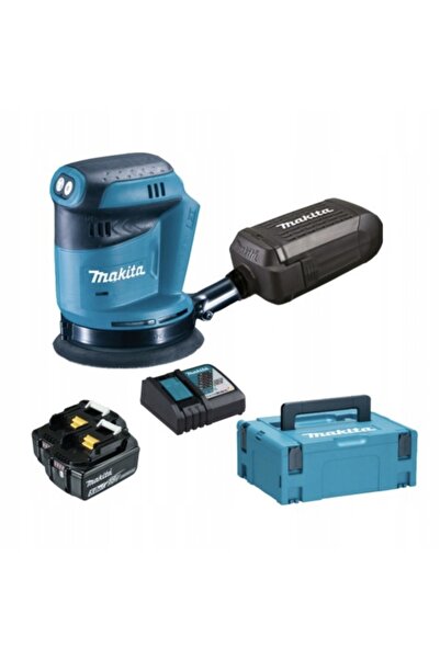 Makita MAKPAC DBO180RTJ 18V 2*5.0AH Li-Ion Șlefuitor orbital excentric fără fir