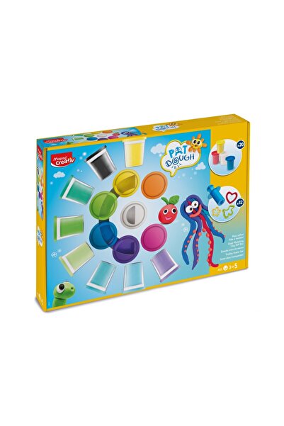 Maped Plastilină Pat'Dough Maxi Set 20 culori + 12 accesorii