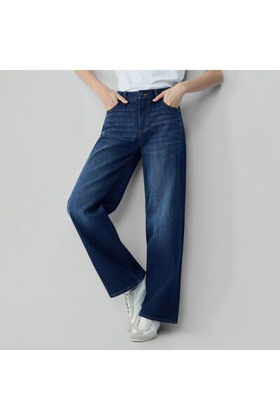 Giordano Women High Waist Loose Denim Jeans