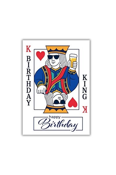 OEM Felicitare 13x18 cm cu plic, La mulți ani King