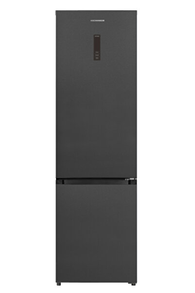 Heinner 377L Frigider-congelator No Frost Inverter, Gri Antracit