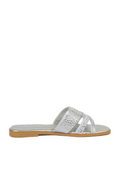 Better Deal Ladies Flat Sandal Silver