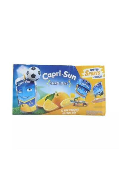 Capri - Sun Capri-Sun Capri-Sun Drinking Juice Pouch, Orange Drink- Box Of 10...