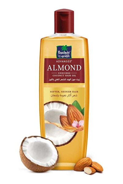 Parachute Almond Enriched Coconut Hair oil Softer Shinier Hair- 300ml