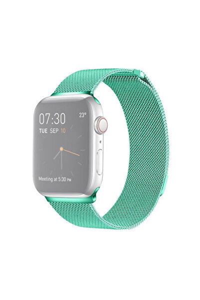 OEM Μεταλλικό Λουράκι Μαγνητικό Κούμπωμα Apple Watch 42mm 44mm 45mm 49mm Πράσ...