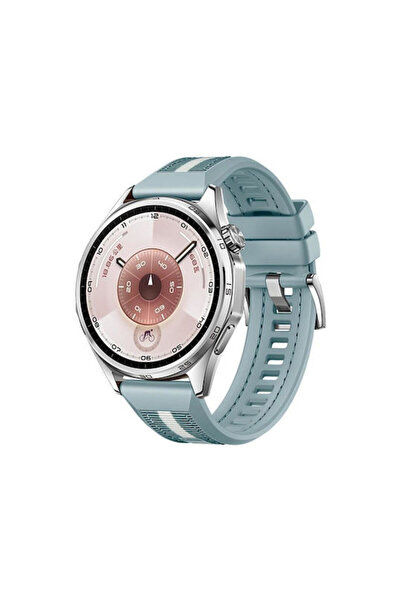 OEM Λουράκι Νάιλον Υβριδικής Σιλικόνης Amazfit GTR 4 46mm Ανοιχτό Μπλε