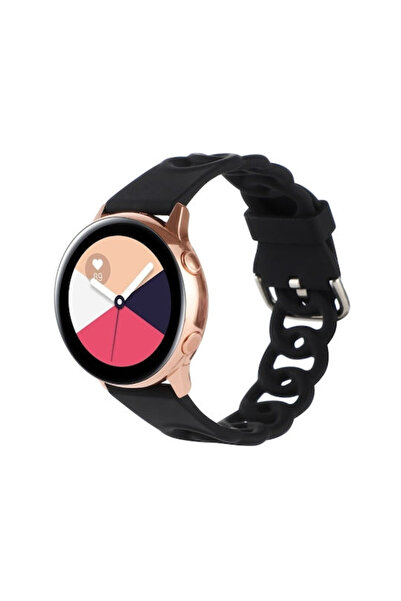 OEM Λουράκι Σιλικόνης Donut Hollow για Galaxy Watch 42mm Μαύρο