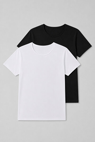 defys Defy's Men's Short Sleeve Regular Fit Boat Neck Basic T-Shirt Set of 2