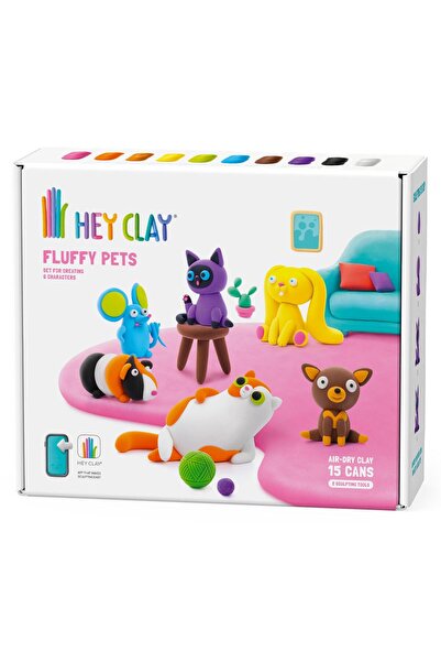 TM TOYS Set Hey Clay - Animăluțe Pufoase