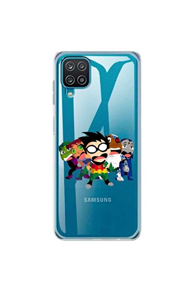 OEM Калъф, съвместим със Samsung Galaxy A22 4G, прозрачен силиконов, с десен ...
