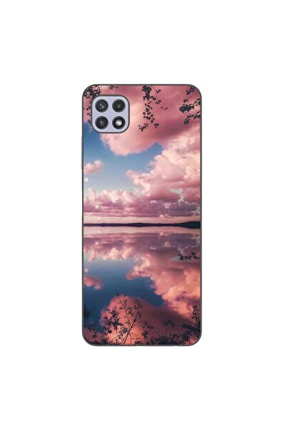 OEM Husa compatibila cu Samsung Galaxy A22 5G Silicon Gel Tpu Model Pink Clouds