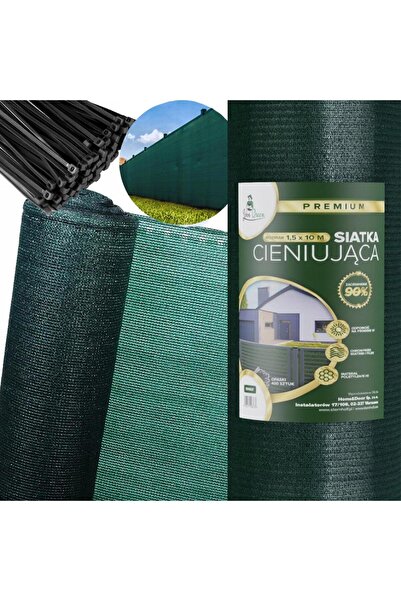 Kraft&dele Plasa de umbrire 1,5x10m 90% pentru gard, balcon, protecție UV, GR...