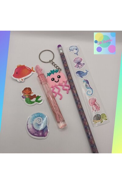 Gift Bubbles e-shop 4 καλοκαιρινά πακέτα με ροζ σωληνάριο φυσαλίδων