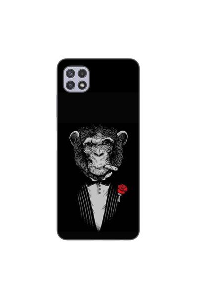 OEM Husa compatibila cu Samsung Galaxy A22 5G Silicon Gel Tpu Model Cigar Monkey