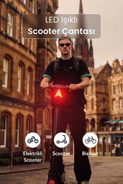 Zampago LED Işıklı Akıllı Scooter Çantası - SCT-4